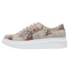 Plateausneaker DOGO "Myra Low-Top Sneaker Mexican Damen Sneaker", Damen, Gr. 39, Normalschaft, rot (beige, rot), Lederimitat, Schuhe, Vegan