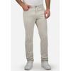 Stoffhose BRÜHL "York", Herren, Gr. 34, EURO-Größen, weiß (altweiß), 97% Baumwolle, 3% Elasthan, unifarben, casual, lang, Hosen 5-Pocket-Hose, in schlichtem Design