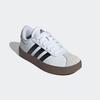 Sneaker ADIDAS SPORTSWEAR "VL COURT 3.0 KIDS", Gr. 37, schwarz-weiß (cloud weiß, core schwarz, grau one), Synthetik, Leder, sportlich, Schuhe, inspiriert vom Design des adidas samba