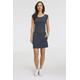 Jerseykleid RAGWEAR "TAG C ORGANIC O" Gr. XL (42), N-Gr, grau (dark grey) Damen Kleider Freizeitkleider