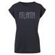 T-Shirt MERCHCODE "Merchcode Damen Ladies Atlanta X Extended Shoulder Tee" Gr. XL, blau (navy) Herren Shirts T-Shirts