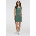 Jerseykleid RAGWEAR "TAG C ORGANIC O" Gr. XS (34), N-Gr, grün (pine green) Damen Kleider Freizeitkleider