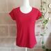 Nike Tops | Nike Fit Dry Women's Short Sleeve Red Top Medium | Color: Red | Size: M