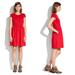 Madewell Dresses | Madewell Ponte Screenplay Midi-Dress Size Small | Color: Red | Size: S