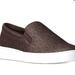 Michael Kors Shoes | Michael Kors Keaton Logo Slip-On Shoe | Color: Brown/White | Size: 8