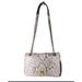 Michael Kors Bags | Michael Kors Vivianne Snakeskin Print Shoulder Bag | Color: Brown/White | Size: 9.5' X 6.25'