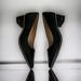 Coach Shoes | Coach Willa Block Heel Point Toe Studded Black Leather Pumps Size 5.5 | Color: Black | Size: 5.5