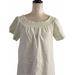 J. Crew Dresses | J. Crew Dress Short Sleeve Smocked Neckline Cotton Dress Size 6 Has Light Stain | Color: White | Size: 6