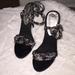 Nine West Shoes | Nine West Strappy Heels | Color: Black/White | Size: 6.5