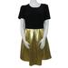 Lularoe Dresses | New Lularoe S Amelia Dress Elegant Collection Black Gold Lame Sparkle Shimmer | Color: Black | Size: S