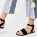 Free People Shoes | Free People Torrence Flat Sandals Black Leather Women’s Size 39 (8.5) Adjustable | Color: Black | Size: 8.5