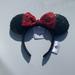 Disney Accessories | Disney Parks Minnie Ears! Brand New With Tags!!! Adult Size | Color: Black/Red | Size: Os