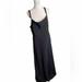 J. Crew Dresses | J Crew Size 14 Silk Full Length Maxi Dress Gown Strappy Black Button Detail 3381 | Color: Black | Size: 14