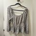 Nine West Tops | Floral Blouse | Color: Gray/White | Size: M