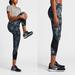 Nike Pants & Jumpsuits | Nike Power Epic Lux Women's Running Leggings Mesh Yoga Crops Medium M | Color: Black/Gray | Size: M