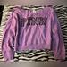 Pink Victoria's Secret Tops | Euc Victoria’s Secret Pink Off The Shoulder Top | Color: Black/Purple | Size: Xl