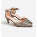 J. Crew Shoes | J.Crew $228 Collection Pointed Toe Heels Metallic Leather Size 8.5 Bt882 | Color: Black | Size: 8.5