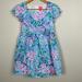 Lilly Pulitzer Dresses | Lilly Pulitzer Girls Mini Katrina Dress. In Full Bloom. Size 14. | Color: Blue/Pink | Size: 14g