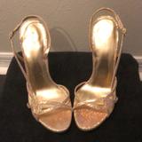 Nine West Shoes | Nine West Nwwhilia Staple Sandal | Color: Gold | Size: 10