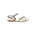Pedro Garcia Sandals: Brown Print Shoes - Women's Size 37.5 - Open Toe