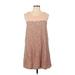 XXI Casual Dress - A-Line Scoop Neck Sleeveless: Tan Dresses - Women's Size Large