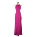Badgley Mischka Cocktail Dress: Purple Dresses - Women's Size 2