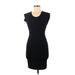 French Connection Casual Dress - Bodycon Scoop Neck Short sleeves: Black Print Dresses - Women's Size 8