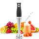 HoitoDeals Electric Hand Blender Stick Food Processor Mixer Fruit Handheld Whisk (Black 1Pcs)