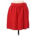 Madewell Casual Skirt: Red Solid Bottoms - Women's Size 4