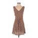 Wild Fable Casual Dress: Brown Argyle Dresses - Women's Size Small