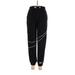 Nike Track Pants - High Rise: Black Activewear - Women's Size Medium