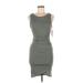 Leith Casual Dress - Sheath: Gray Solid Dresses - New - Women's Size Small