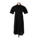 Banana Republic Factory Store Casual Dress - Shirtdress: Black Dresses - Women's Size X-Small