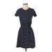 Old Navy Casual Dress: Blue Stripes Dresses - Women's Size X-Small