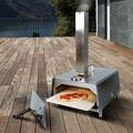 Superfast Pizza Ovens Wood Pellet Pizza Oven Wood Fired Pizza Maker Portable Stainless Steel Pizza Grill Smoker Outdoor Garden BBQ Cooking