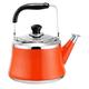 Tea Pots for Stove Top Whistling Tea Kettle Mirror Finsh,Folding Handle,Fast to Boil, Whistling Teakettles Pot (Color : Orange, Size : 7l)