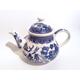 Churchill blue and white Chinese willow teapot, Churchill two pint teapot, blue vintage oriental china teapot, Churchill Willow teapot