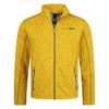 Fleecejacke DEPROC ACTIVE "YORKTON V MEN", Herren, Gr. S, gelb, 100% Polyester, casual, bequem, Langarm gerader Abschluss mit Gummizug, Jacken, weiche Fleecejacke in traditioneller Optik
