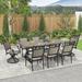 Outdoor Dining Patio Set with 8 Dining Chairs and 1 Dining Table