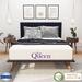 8 Inch Twin Size Mattress, Cooling Gel Memory Foam Mattress, Bed in a Box, White