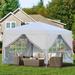 Outdoor 10x 10Ft Pop Up Gazebo Canopy Tent Removable Sidewall with Zipper, 2pcs Sidewall with Windows