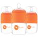 PopYum 5 oz Blue Anti-Colic Formula Making Baby Bottle, 3-Pack (with #1 nipples)