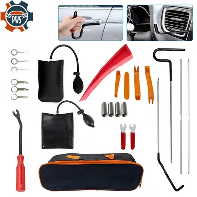 PWS Auto Tool Kit Tür Offen Grabber Lockout Lock Pick Set Long Range Reach Hooking Key Lost In Truck Air Wedge Bag Pump Car Tool