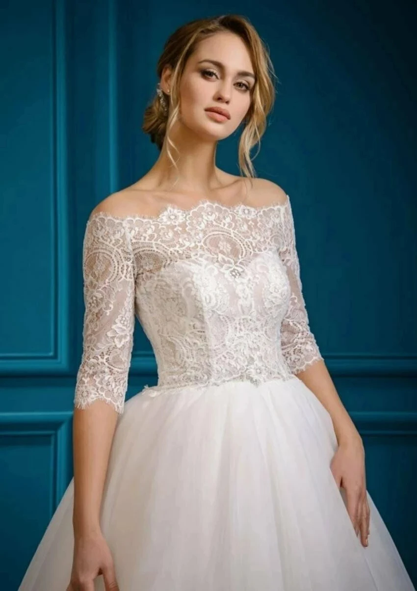 Halbarm Hochzeit Jacke Wrap Braut Bolero Spitze Braut Hochzeit Schal Braut Mantel Hochzeit Zubehör angepasst Image