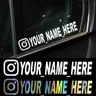 User Name Custom Personalized Instagram Vinyl Decals Motorcycle for Instagram FACEBOOK Customization