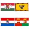 Flagdom 90x150cm Astro-Ungarn Flagge gedruckt Banner für Dekor (Ungarn Flagge)