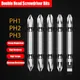 Durable PH1/2/3 Double Head Lengthened Electric Screwdriver Bits Phillips Slotted Drill Bits Tool