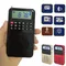 Mini Pocket FM Radio hoch empfindliche Radios Empfänger tragbare Bluetooth-Lautsprecher Recorder mit LED-Licht Unterstützung TF-Karte Headset