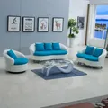 Nordic small apartment living room sofa store reception single double three three coffee table
