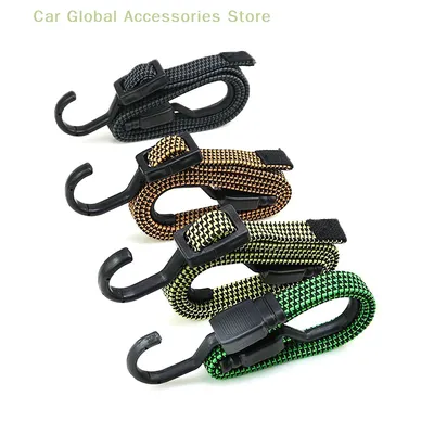 1pcs New Elastics Rubber Luggage Rope Cord Hooks Bikes Rope Tie Bicycle Luggage Roof Rack Strap